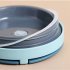 US Portable Stainless Steel Breakfast  Cup Soup Bowl Thermal Storage Container Sealed Bento Box With Handle blue 630 ml