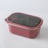 US Portable Stainless Steel Student Compartment Sealed Lunch Box Food  Container red
