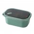 US Portable Stainless Steel Student Compartment Sealed Lunch Box Food  Container red