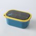 US Portable Stainless Steel Student Compartment Sealed Lunch Box Food  Container red