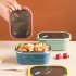 US Portable Stainless Steel Student Compartment Sealed Lunch Box Food  Container red