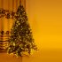US Pre Lit Artificial Full Christmas Tree 7 5 Feet Hinged 1420 Branches Tips Xmas Tree With 400 Pre strung Led Lights Green