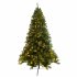 US Pre Lit Artificial Full Christmas Tree 7 5 Feet Hinged 1420 Branches Tips Xmas Tree With 400 Pre strung Led Lights Green