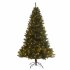US Pre Lit Artificial Full Christmas Tree 7 5 Feet Hinged 1420 Branches Tips Xmas Tree With 400 Pre strung Led Lights Green