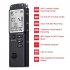 US Professional Digital Audio Voice Recorder Real Time Display Phone Recording Mp3 Player 32GB
