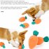 US Pulling Carrot Game Iq Educational Dog Toys Slow Food Leaking Training Playing Sniffing Pet Toys Supplies Yellow orange