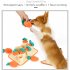 US Pulling Carrot Game Iq Educational Dog Toys Slow Food Leaking Training Playing Sniffing Pet Toys Supplies Yellow orange