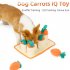 US Pulling Carrot Game Iq Educational Dog Toys Slow Food Leaking Training Playing Sniffing Pet Toys Supplies Yellow orange