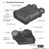 US R12 5x Digital Zoom Infrared Night Vision Binocular Telescope 1080P 300m Night Vision Device Black