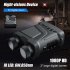 US R12 5x Digital Zoom Infrared Night Vision Binocular Telescope 1080P 300m Night Vision Device Black