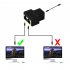 US RJ45 Splitter Adapter 1 to 2 Dual Female Port CAT 5 CAT 6 LAN Ethernet Socket Splitter Connector Adapter  black