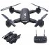 US ROWEQPP Mini Drone with 720P HD Camera Foldable Drone with 2 Batteries for Beginners