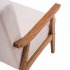 US Retro Single Sofa Chair 330 Lb Load Capacity Indoor Leisure Chair with Backrest Beige