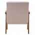 US Retro Single Sofa Chair 330 Lb Load Capacity Indoor Leisure Chair with Backrest Beige