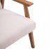 US Retro Single Sofa Chair 330 Lb Load Capacity Indoor Leisure Chair with Backrest Beige