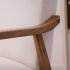 US Retro Single Sofa Chair 330 Lb Load Capacity Indoor Leisure Chair with Backrest Beige