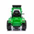 US Ride On Excavator 12V 2 Speeds Battery Powered Construction Vehicles Front Loader With Horn Safety Belt Digger For Boys Girls Birthday Christmas Gifts Green