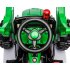US Ride On Excavator 12V 2 Speeds Battery Powered Construction Vehicles Front Loader With Horn Safety Belt Digger For Boys Girls Birthday Christmas Gifts Green