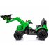 US Ride On Excavator 12V 2 Speeds Battery Powered Construction Vehicles Front Loader With Horn Safety Belt Digger For Boys Girls Birthday Christmas Gifts Green
