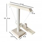 US Ring Toss Games Handmade Wooden Ring Tossing Throwing Games With Shot Ladder Buddle Set Small wood color