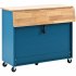 US Rolling Kitchen Island With Storage Drawer Adjustable Shelf Sliding Glass Door Cabinet With LED Light For Kitchen White