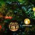 US Rose Solar Lanterns Metal Hanging Solar Lights Outdoor Waterproof Retro LED Solar Powered Garden Lights