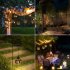US Rose Solar Lanterns Metal Hanging Solar Lights Outdoor Waterproof Retro LED Solar Powered Garden Lights
