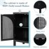US Sideboard Cabinet With Rattan Door Metal Handles Adjustable Shelves 333lbs Load Capacity Multifunctional Storage Cabinet For Kitchen Dining Room Living Room 