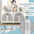 US Sideboard Cabinet With Rattan Door Metal Handles Adjustable Shelves 333lbs Load Capacity Multifunctional Storage Cabinet For Kitchen Dining Room Living Room 