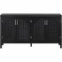 US Sideboard Cabinet With Rattan Door Metal Handles Adjustable Shelves 333lbs Load Capacity Multifunctional Storage Cabinet For Kitchen Dining Room Living Room 