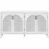 US Sideboard Cabinet With Rattan Door Metal Handles Adjustable Shelves 333lbs Load Capacity Multifunctional Storage Cabinet For Kitchen Dining Room Living Room 