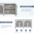 US Sideboard Cabinet With Rattan Door Metal Handles Adjustable Shelves 333lbs Load Capacity Multifunctional Storage Cabinet For Kitchen Dining Room Living Room 