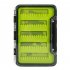 US Silicone Fly Box Portable Transparent Impact Resistant Waterproof Fishing Storage Box green small striped