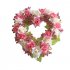 US Simulated Heart shape Garland for Wedding Car Home Room Garden Decoration Pink