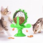 US Slow Food  Leaker Pet Supplies For Cat Dog Toys Funny Cat Windmill Turntable green