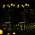 US Solar Powered Firefly Lights Ip65 Waterproof Starburst Swaying Garden Lamp For Courtyards Lawns Sidewalks Decor 8 heads warm white 4pcs pack