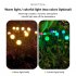 US Solar Powered Firefly Lights Ip65 Waterproof Starburst Swaying Garden Lamp For Courtyards Lawns Sidewalks Decor 8 heads warm white 4pcs pack