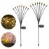 US Solar Powered Firefly Lights Ip65 Waterproof Starburst Swaying Garden Lamp For Courtyards Lawns Sidewalks Decor 8 heads warm white 4pcs pack
