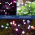 US Solar Powered Firefly Lights Ip65 Waterproof Starburst Swaying Garden Lamp For Courtyards Lawns Sidewalks Decor 8 heads warm white 4pcs pack