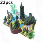 US Soldier Model Toy Plastic Army Men Figures Accessories Kit Decor Set Model Toys For Children Gift 22pcs