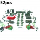 US Soldier Model Toy Plastic Army Men Figures Accessories Kit Decor Set Model Toys For Children Gift 52pcs