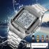 US Sports Watch Men Luxury Watches Waterproof Military LED Digital Wristwatch Silver