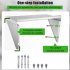 US Stainless Steel Wall Shelf 110 Lbs Load Heavy Duty Wall Mount Shelving For Kitchen Restaurant Laundry Room Bar 90 x 30cm