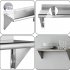US Stainless Steel Wall Shelf 110 Lbs Load Heavy Duty Wall Mount Shelving For Kitchen Restaurant Laundry Room Bar 90 x 30cm
