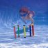 US Summer Shark Rocket Throwing Toy Funny Swimming Pool Diving Game Toys for Children Dive Dolphin Accessories 4 diving torpedoes 153g