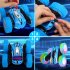 US THINKMAX 2PACK RC Stunt Car Remote Control Car with Wheel Lights Blue Green
