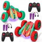 US THINKMAX 2Pack RC Stunt Car High Speed Remote Control Car for Xmas Green Red
