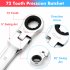 US TOWALLMARK 14 Piece Flex Head Ratcheting Wrench Set
