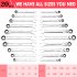 US TOWALLMARK 20 Piece SAE and Metric Ratcheting Combination Wrench Set Ratchet Wrenches Set
