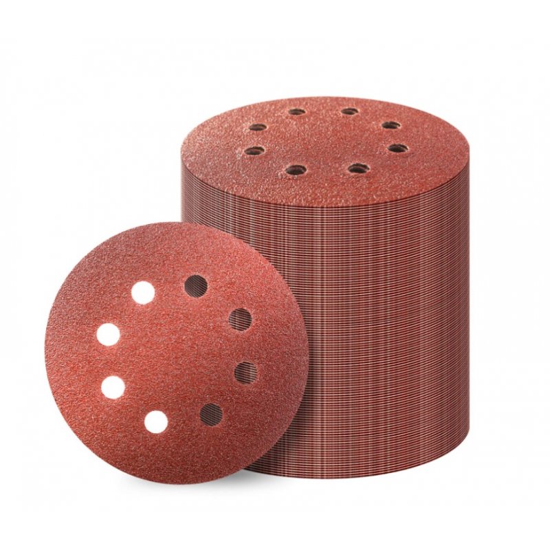 US TOWALLMARK 30 pcs 9-Inch 8-Hole Hook-and-Loop Sanding Discs Sander Paper